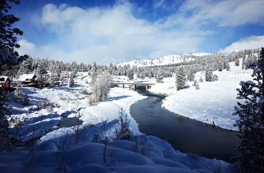 Hirschdale winter Truckee River