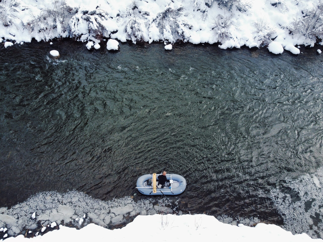 Winter fly fishing on the Truckee River.